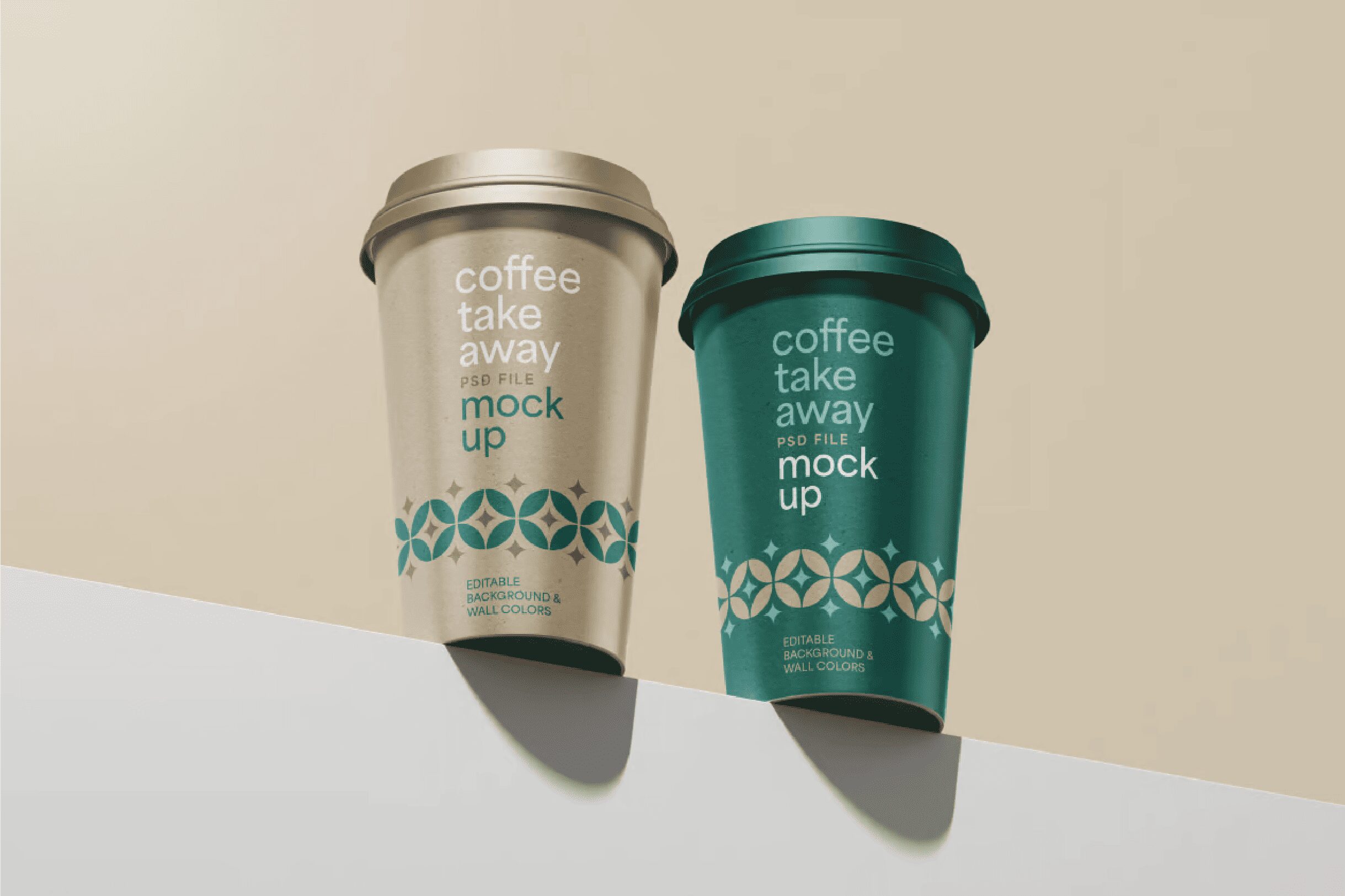 Assorted premium paper cups for cafés and restaurants, showcasing various sizes, designs, and eco-friendly materials for hot and cold beverages.